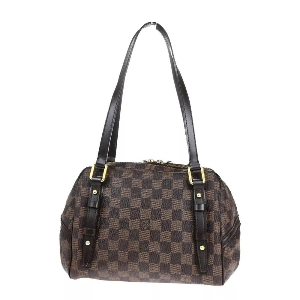 LOUIS VUITTON Rivington PM Shoulder Bag Damier Ebene Leather - Picture 9 of 16
